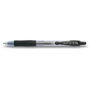 Gelschreiber G2-5, gummierte Griffzone, dokumentenecht, 0.5mm (F), schwarz