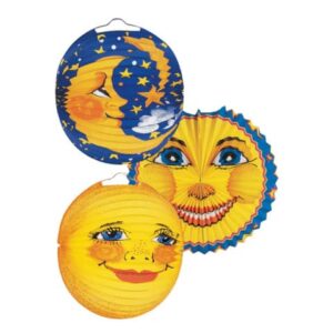 Laterne Sonne & Mond - Ø 25 cm, sortiert