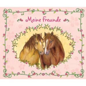 Freundebuch Pferde - 80 illustrierte Seiten, 21 x 17,5 cm