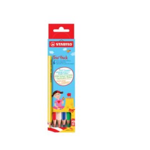 Dreikant-Buntstift - Trio dick - 6er Pack - mit 6 verschiedenen Farben