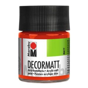 Decormatt Acryl - Zinnoberrot hell 030, 50 ml