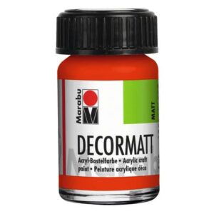 Decormatt Acryl - Zinnoberrot hell 030, 15 ml