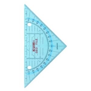 Geometrie-Dreieck - 16 cm, 4fach-Lochung, sortiert