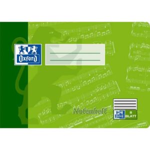 Notenheft A5 quer / 8 Blatt Lineatur 14
