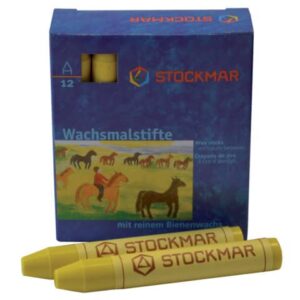 Wachsmalstifte - zitronengelb - 12 Stifte