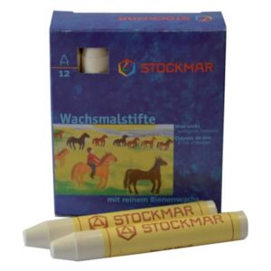 Wachsmalstifte - weiß - 12 Stifte