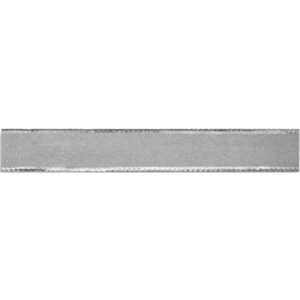Zierband mit Draht Luxury - silber, 40 mm x 20 m