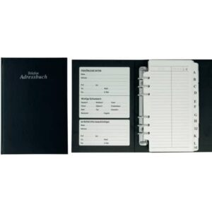 Adress-Telefonringbuch A-Z - schwarz