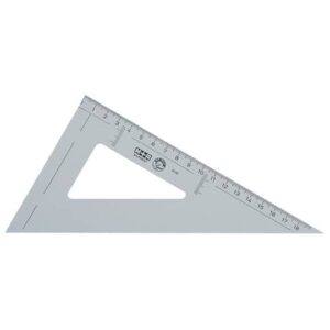 Winkel Spitz 60° 23cm rauchfarbig