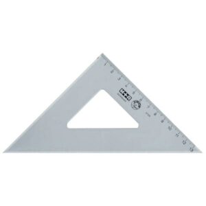 Winkel Recht 45° 25cm rauchfarbig
