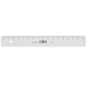 Lineal Plastik - 16 cm, transparent