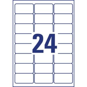L4773REV-20 Wetterfeste Etiketten (A4, 480 Stück, ablösbar, 33,9 x 63,5 mm) 20 Blatt weiß