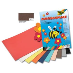 Moosgummi - 29 x 40 cm, schokobraun