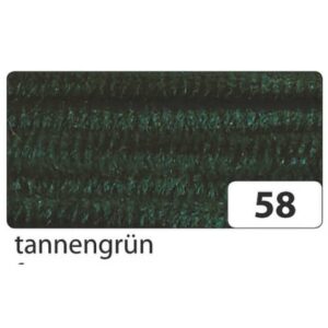 Chenilledraht - 8 mm, 10 Stück, tannengrün
