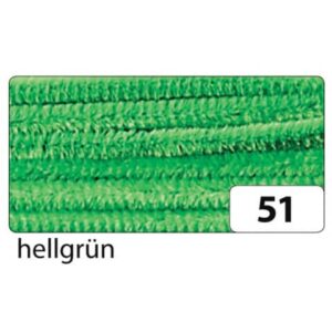 Chenilledraht - 8 mm, 10 Stück, hellgrün