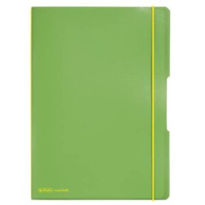 Notizheft flex - A4, PP, 2x 40 Blatt, liniert/kariert, hellgrün