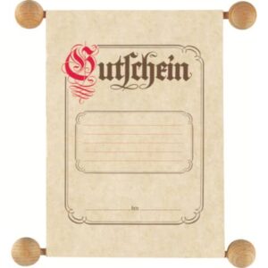Gutschein im traditionellen Stil, DIN A5