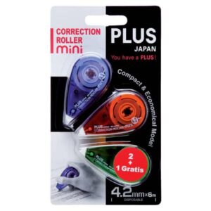 Korrekturroller Mini - 4,2 mm x 6 m, 2 Stück + 1 Stück gratis