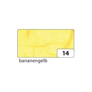 Strohseide - 47 x 64 cm, bananengelb