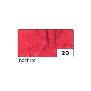 Strohseide - 47 x 64 cm, hochrot