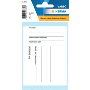5731 Textetiketten Paketadressen 80x110 mm 8 St.