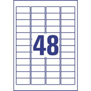 L7911-10 Ultra-Resistente Folien-Etiketten - A4, 480 Stück, 45,7 x 21,2 mm, 10 Blatt weiß