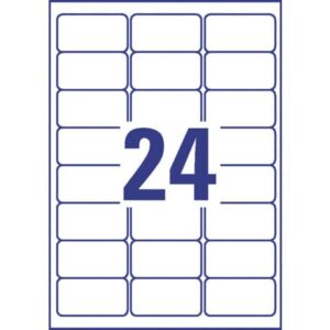 L7912-10 Ultra-Resistente Folien-Etiketten - A4, 240 Stück, 63,5 x 33,9 mm, 10 Blatt weiß