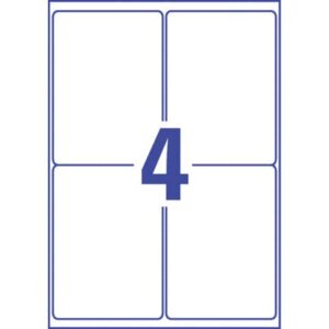 L7915-10 Ultra-Resistente Folien-Etiketten - A4, 20 Stück, 99,1 x 139 mm, 10 Blatt weiß