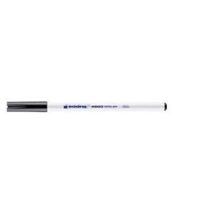 4600 Textilpen - Rundspitze, 1 mm, schwarz