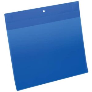 Kennzeichnungstasche - magnetisch, A4 quer, PP, dokumentenecht, dunkelblau, 10 Stück
