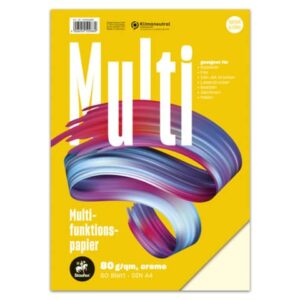 Multifunktionspapier 7X PLUS - A4, 80 g/qm, creme, 50 Blatt