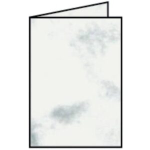 Briefkarte Paperado - A6, 220 g/qm, doppelt, hoch, grau marmora