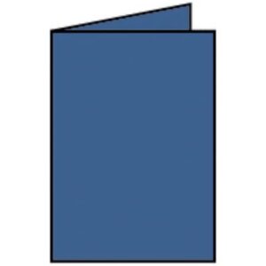 Briefkarte Paperado - A6, 220 g/qm, doppelt, hoch, jeans gerippt
