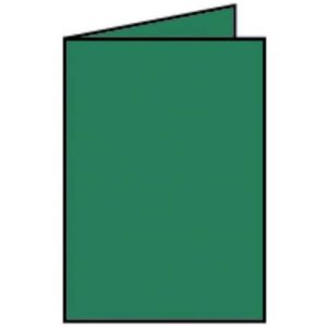 Briefkarte Paperado - A6, 220 g/qm, doppelt, hoch, tannengrün gerippt