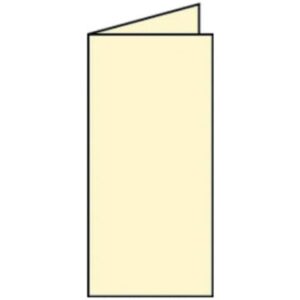 Briefkarte Paperado - DL, 220 g/qm, doppelt, hoch, chamois gerippt