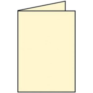 Briefkarte Paperado - A5, 220 g/qm, doppelt, hoch, chamois gerippt