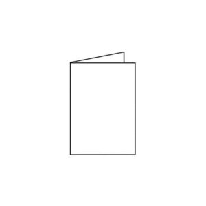 Briefkarte Paperado - A5, 220 g/qm, doppelt, hoch, weiß gerippt