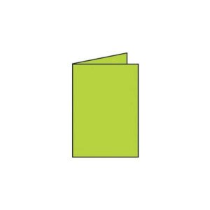 Briefkarte Paperado - A5, 220 g/qm, doppelt, hoch, maigrün gerippt