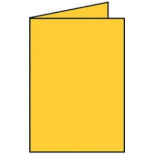 Briefkarte Paperado - A5, 220 g/qm, doppelt, hoch, ocker gerippt
