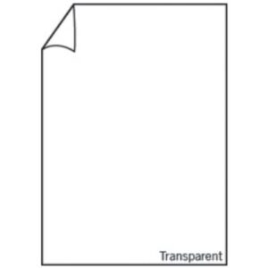 Briefbogen Paperado - A4, 100 g/qm, transparent hochweiß