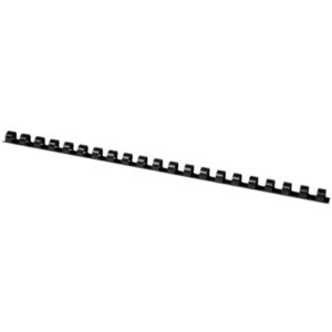 Plastik-Binderücken, 10 mm, für 65 Blatt, schwarz, 100 Stück