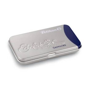 Tintenpatrone Edelstein Ink Collection GTP - 6 Patronen im Metalletui, Sapphire (blau)