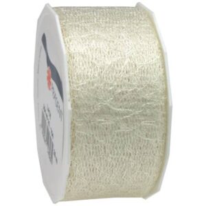 Zierband - 40 mm x 20 m, creme