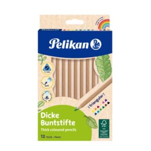 Farbstifte Natur - dick, 12er Pack