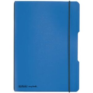 Notizheft flex - A5, PP, 40 Blatt, kariert, blau
