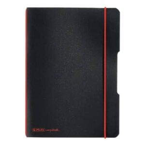 Notizheft flex - A5, PP, 40 Blatt, kariert, schwarz