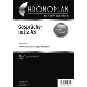 Ersatzeinlage "Gesprächsnotiz" - A5, 40 Blatt