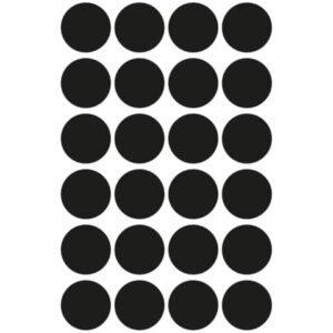 3003 Markierungspunkte - Ø 18 mm, 4 Blatt/96 Etiketten, schwarz
