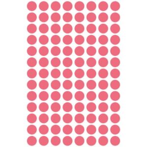 3177 Markierungspunkte - Ø 8 mm, 4 Blatt/416 Etiketten, leuchtrot