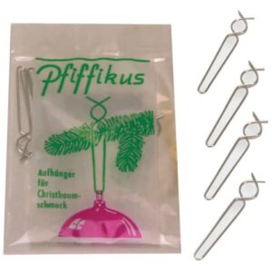 Weihnachtsschmuck Aufhänger Pfiffikus - 12 Stück, silber